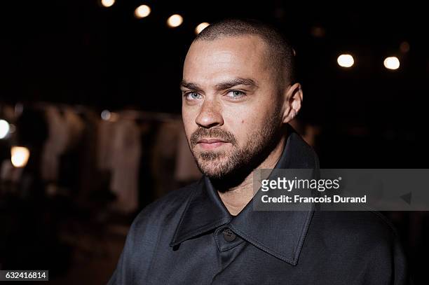Jesse Williams attends the Kenzo Menswear Fall/Winter 2017-2018 show as part of Paris Fashion Week on January 22, 2017 in Paris, France.