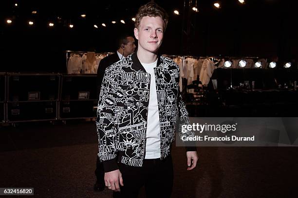 Patrick Gibson attends the Kenzo Menswear Fall/Winter 2017-2018 show as part of Paris Fashion Week on January 22, 2017 in Paris, France.