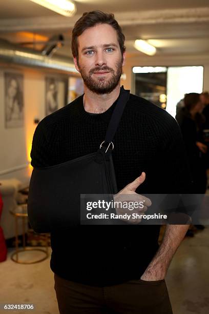 Actor Armie Hammer attends AT&T At The Lift during the 2017 Sundance Film Festival on January 22, 2017 in Park City, Utah.