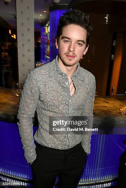 Ferdia Walsh-Peelo attends The London Critics' Circle Film Awards after party in the May Fair Bar at the May Fair Hotel on January 22, 2017 in...