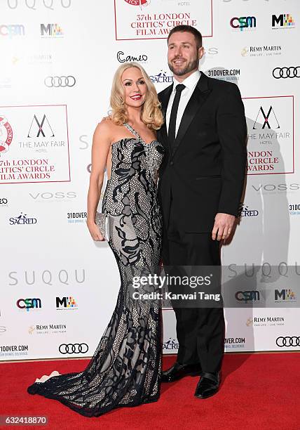 Kristina Rihanoff and Ben Cohen attend The London Critic's Circle Film Awards at the Mayfair Hotel on January 22, 2017 in London, United Kingdom.