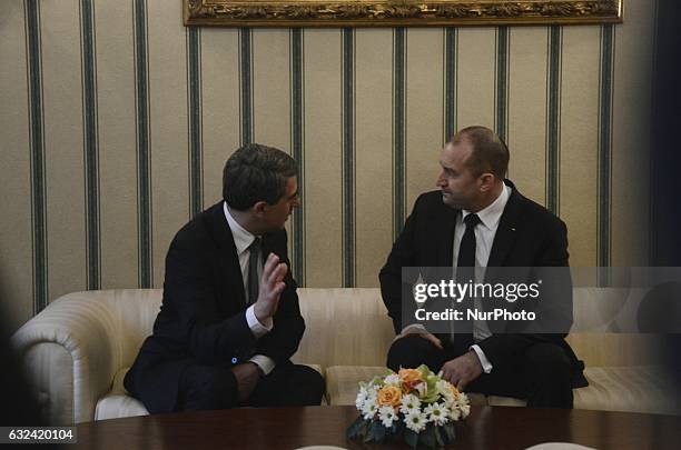 Bulgaria's new President Rumen Radev during the inauguration ceremony in the Presidency of Republic of Bulgaria in, Sofia, on Sunday, Jan 22, 2017....