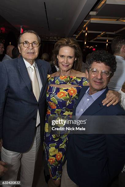 Earl Mack, Elizabeth Fekkai and Michael Gross attend AVENUE Celebrates Kara Ross and the Palm Beach A List at Meat Market Palm Beach on January 19,...