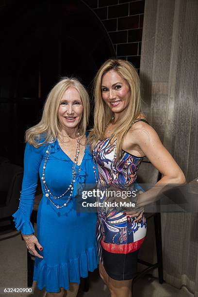 Katherine Maguire and Ashley Maguire attend AVENUE Celebrates Kara Ross and the Palm Beach A List at Meat Market Palm Beach on January 19, 2017 in...