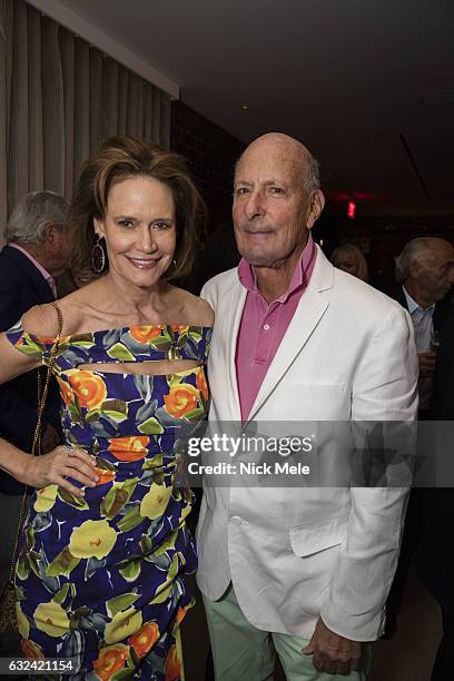 Elizabeth Fekkai and Ken Walker attend AVENUE Celebrates Kara Ross and the Palm Beach A List at Meat Market Palm Beach on January 19, 2017 in Palm...