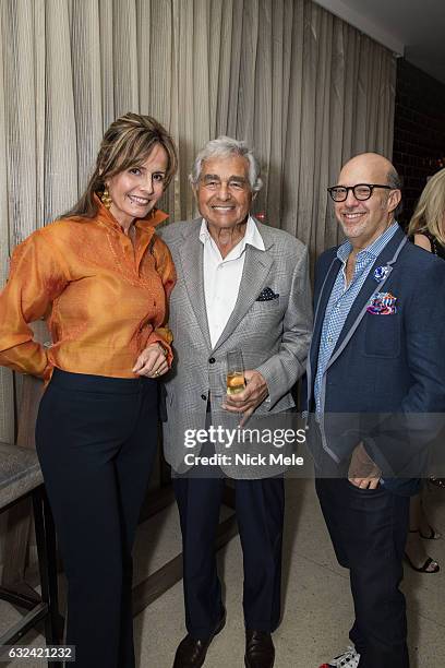 Countess Yelitza Karolyi, Leonard Lauren and Steve Hartman at AVENUE Celebrates Kara Ross and the Palm Beach A List at Meat Market Palm Beach on...