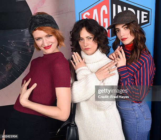 Breeda Wool, Natalie Brown and Angela Trimbur attends SAGindie Actors Only Brunch on January 22, 2017 in Park City, Utah.