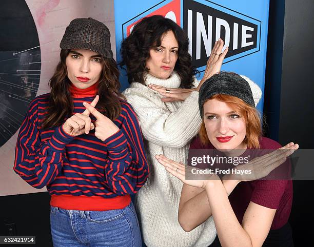 Angela Trimbur, Natalie Brown and Breeda Wool attend SAGindie Actors Only Brunch on January 22, 2017 in Park City, Utah.