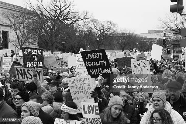 Women's March on Washington on January 21, 2017 in Washington, DC.