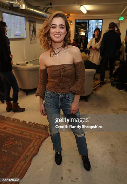 Actress Haley Lu Richardson attends AT&T At The Lift during the 2017 Sundance Film Festival on January 22, 2017 in Park City, Utah.