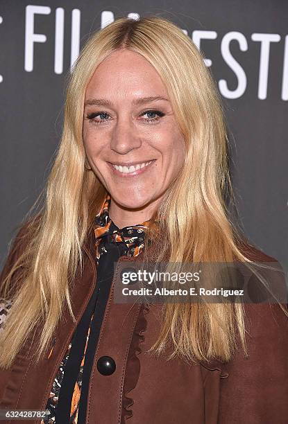 Chloe Sevigny attends the "Golden Exits" Premiere on day 4 of the 2017 Sundance Film Festival at Library Center Theater on January 22, 2017 in Park...