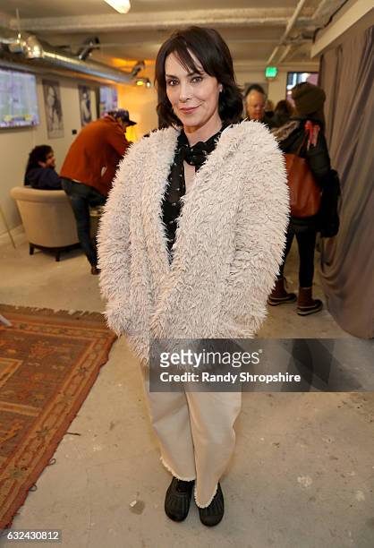 Actress Michelle Forbes attends AT&T At The Lift during the 2017 Sundance Film Festival on January 22, 2017 in Park City, Utah.
