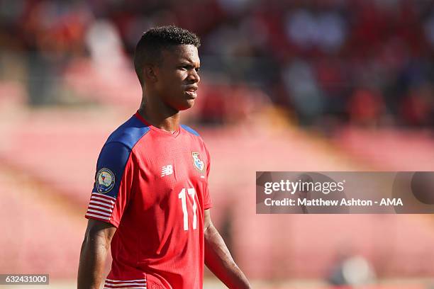 Luis Ovalle of Panama during the Copa Centroamericana 2017 tournament between Panama and Costa Rica at Estadio Rommel Fernandez on January 22, 2017...