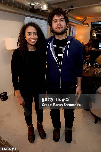 Filmmakers Yasmin Elayat and Elias Zananiri attend AT&T At The Lift during the 2017 Sundance Film Festival on January 22, 2017 in Park City, Utah.