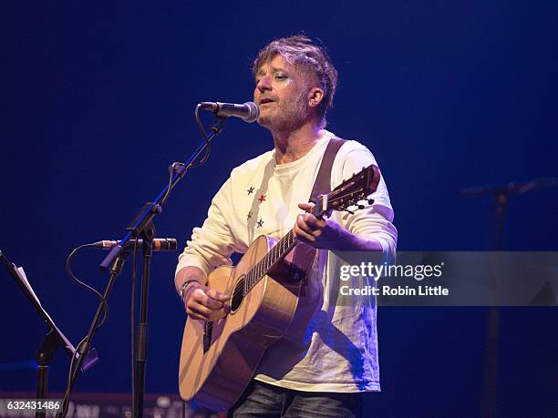 King Creosote performs at the Barbican on January 22, 2017 in London, United Kingdom.