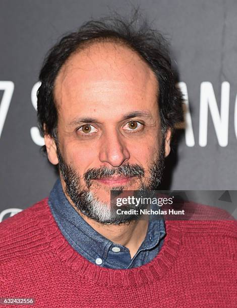 Flimmakers Luca Guadagnino attends the "Call Me By Your Name" Premiere on day 4 of the 2017 Sundance Film Festival at Eccles Center Theatre on...