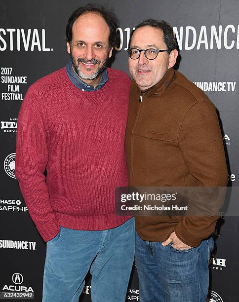 Flimmaker Luca Guadagnino attends the "Call Me By Your Name" Premiere on day 4 of the 2017 Sundance Film Festival at Eccles Center Theatre on January...