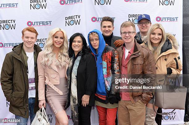 Gigi Curtis, Barbara Kopple and guests attend the 21st Outfest Queer Bruch At Sundance Presented By DIRECTV NOW at Grub Steak on January 22, 2017 in...