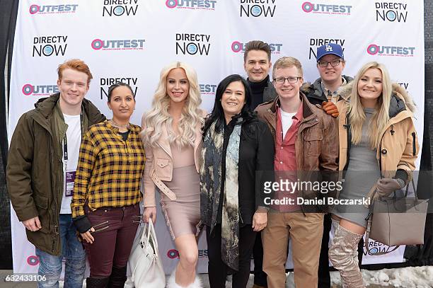 Gigi Curtis, Barbara Kopple and guests attend the 21st Outfest Queer Bruch At Sundance Presented By DIRECTV NOW at Grub Steak on January 22, 2017 in...