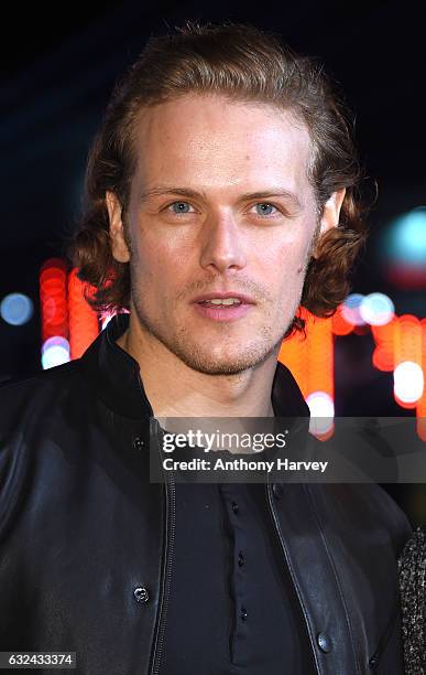 Sam Heughan attends the 'T2 Trainspotting' world premiere on January 22, 2017 in Edinburgh, United Kingdom.