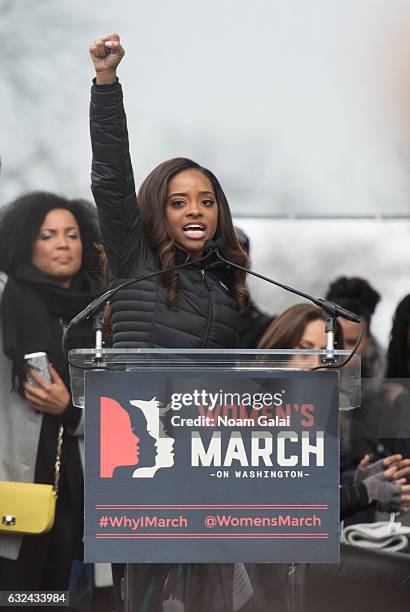 Tamika D. Mallory attends the Women's March on Washington on January 21, 2017 in Washington, DC.