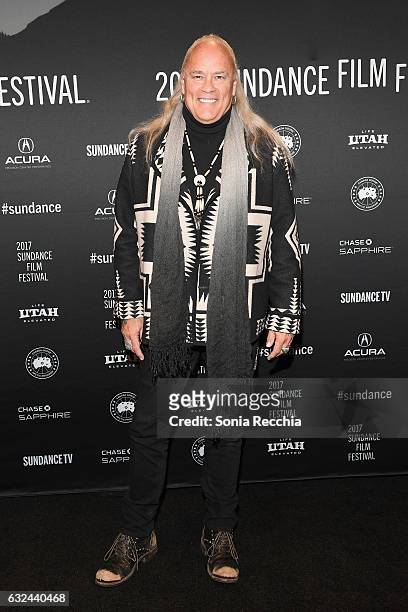 Musician Rickey Medlocke attends "RUMBLE: The Indians Who Rocked The World" Premiere on day 4 of the 2017 Sundance Film Festival at Yarrow Hotel...