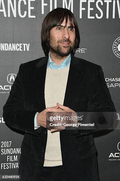 Actor Jason Schwartzman attends the "The Polka King" Premiere on day 4 of the 2017 Sundance Film Festival at Eccles Center Theatre on January 22,...