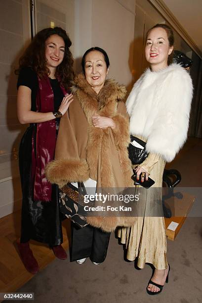 Guest, Setsuko Klossowska de Rola and Harumi Klossowska de Rola attend Retour "D'Expedition" Harumi Klossowska de Rola Exhibition With Support Of Van...