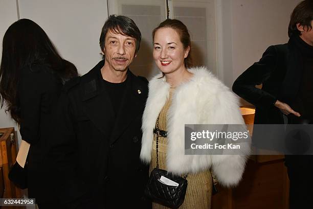 Pierpaolo Piccioli and Harumi Klossowska de Rola attend Retour "D'Expedition" Harumi Klossowska de Rola Exhibition With Support Of Van Cleef & Arpels...