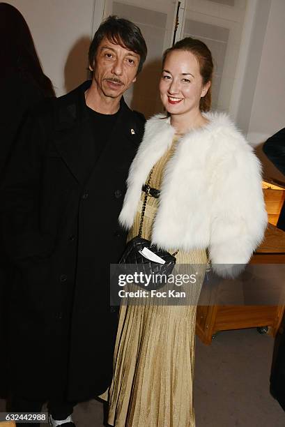 Pierpaolo Piccioli and Harumi Klossowska de Rola attend Retour "D'Expedition" Harumi Klossowska de Rola Exhibition With Support Of Van Cleef & Arpels...