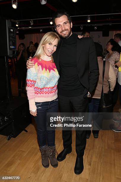 Director/writer Marti Noxon and producer Andrea Iervolino attend the AMBI MEDIA GROUP 2017 Sundance Film Festival Private Cocktail Reception at Acura...