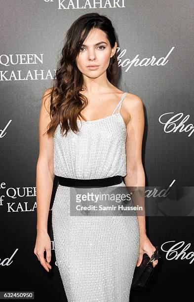 Doina Ciobanu attends Chopard presenting The Garden of Kalahari at Theatre du Chatelet on January 21, 2017 in Paris, France.