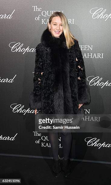 Ludivine Sagnier attends Chopard presenting The Garden of Kalahari at Theatre du Chatelet on January 21, 2017 in Paris, France.