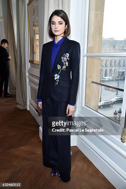 Daisy Bevan attends the Schiaparelli Haute Couture Spring Summer 2017 show as part of Paris Fashion Week on January 23, 2017 in Paris, France.