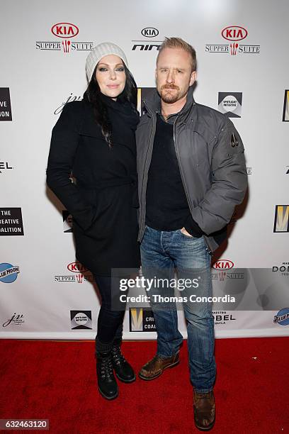 Laura Prepon and Ben Foster attend the Kia Supper Suite Hosts The Creative Coalition's Annual Spotlight Awards on January 22, 2017 in Park City, Utah.