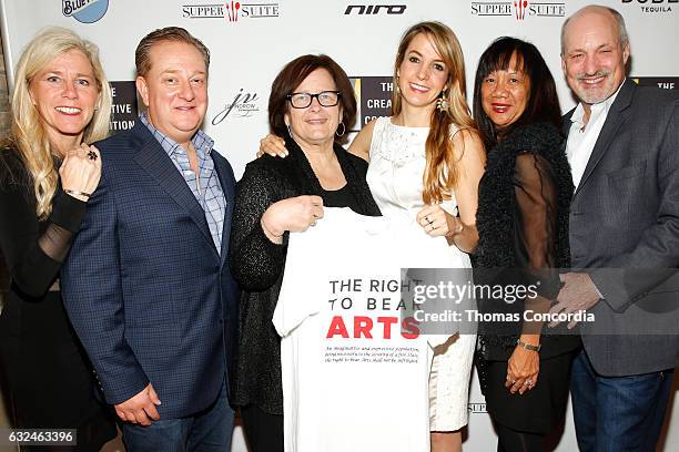 Patti Ackerman, Aric Ackerman, Patricia Escalante, HRH Princess Tessy of Luxembourg and guests attend the Kia Supper Suite Hosts The Creative...