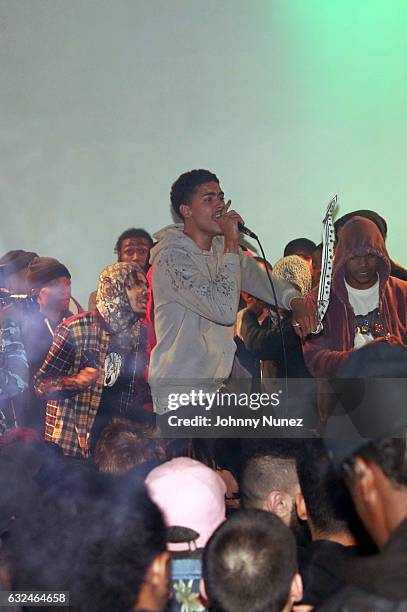 Jay Critch performs at S.O.B.'s on January 22, 2017 in New York City.