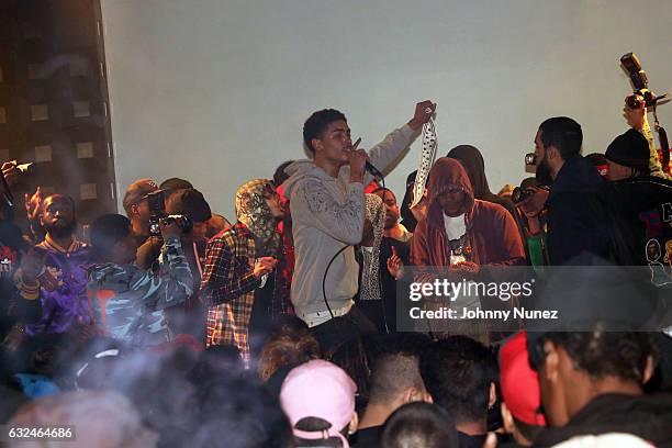 Jay Critch performs at S.O.B.'s on January 22, 2017 in New York City.
