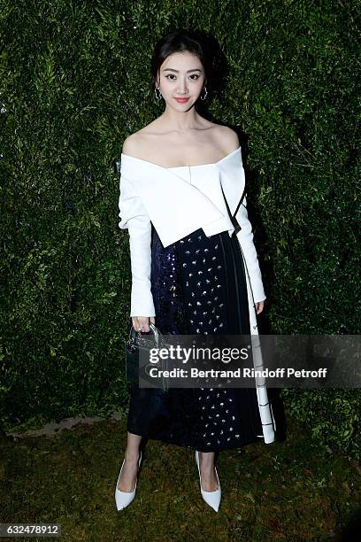 Tian Jing attends the Christian Dior Haute Couture Spring Summer 2017 show as part of Paris Fashion Week on January 23, 2017 in Paris, France.