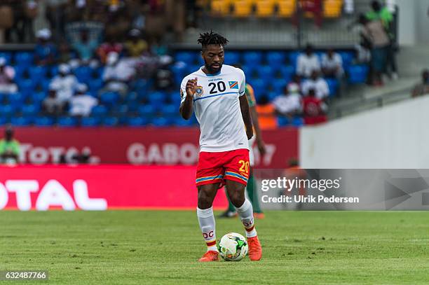 Jacques Maghoma of Congo during the African Nations Cup match between Ivory Coast and Congo DR on January 20, 2017 in Oyem, Gabon.