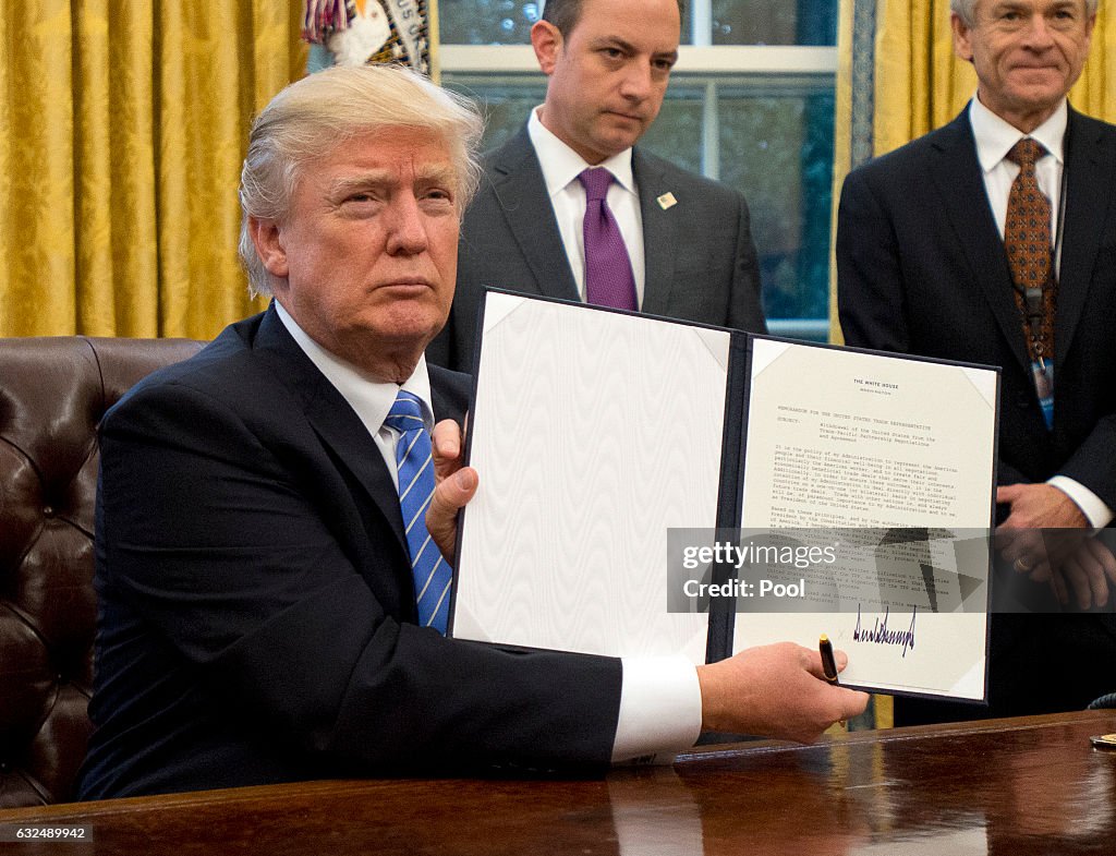 President Donald Trump Signs Executive Orders