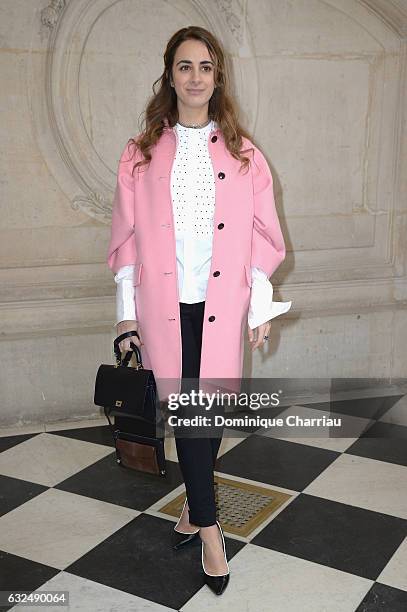 Alexia Niedzielski attends the Christian Dior Haute Couture Spring Summer 2017 show as part of Paris Fashion Week on January 23, 2017 in Paris,...