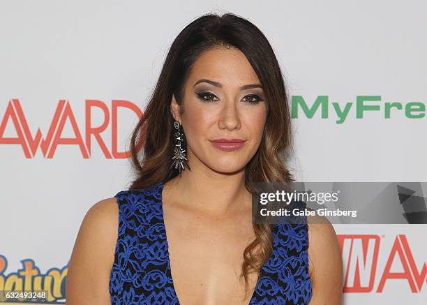 Adult film actress Eva Lovia attends the 2017 Adult Video News Awards at the Hard Rock Hotel & Casino on January 21, 2017 in Las Vegas, Nevada.