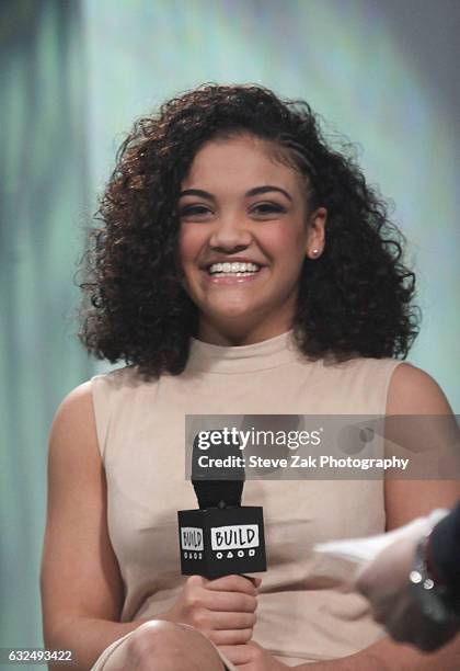 Olympic gymnast Laurie Hernandez attends Build Series to discuss her new book "I Got This: To Gold And Beyond" at Build Studio on January 23, 2017 in...