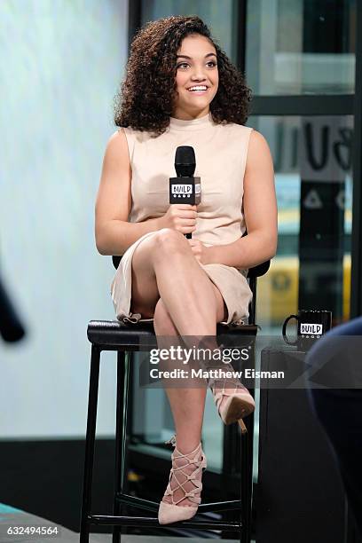 Olympic gymnast Laurie Hernandez attends Build Series presents Laurie Hernandez discussing "I Got This: To Gold And Beyond" t Build Studio on January...