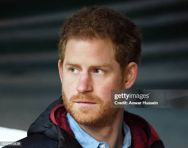 Prince Harry visits the Help for Heroes Recovery Centre at Tedworth House on January 23, 2017 in Tidworth, England.