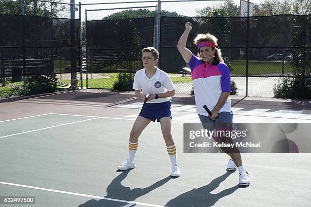Agassi" - Adam feels like he's losing his best friend, Chad, so he attempts to join the tennis team. When Chad picks Dave Kim as his partner, Adam...