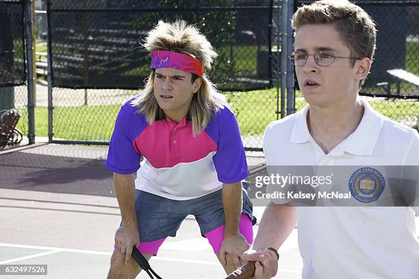 Agassi" - Adam feels like he's losing his best friend, Chad, so he attempts to join the tennis team. When Chad picks Dave Kim as his partner, Adam...