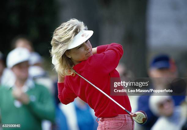 Laura Baugh of the USA in action during the GNA/Glendale Federal Classic golf tournament at Oakmont Country Club in Glendale, California, circa March...