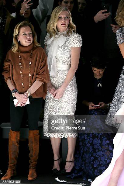 Kirsten Dunst attends the Ralph & Russo Haute Couture Spring Summer 2017 show as part of Paris Fashion Week on January 23, 2017 in Paris, France.